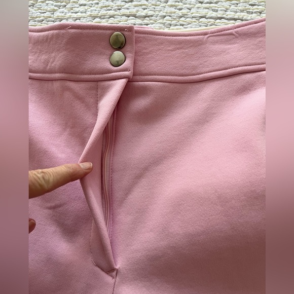 Vintage 80’s Wool Mix Pink Stirrup Pants - Picture 5 of 11